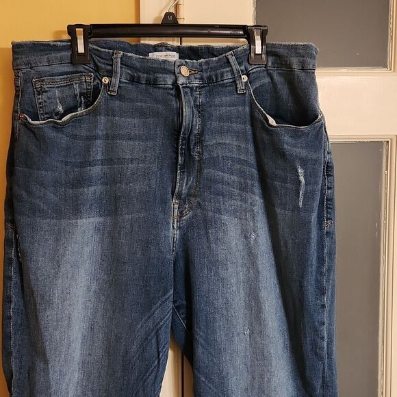 Good American "Good Cuts" Women's Boyfriend Jeans w/ Distressed Details Size 22 - Picture 2 of 11